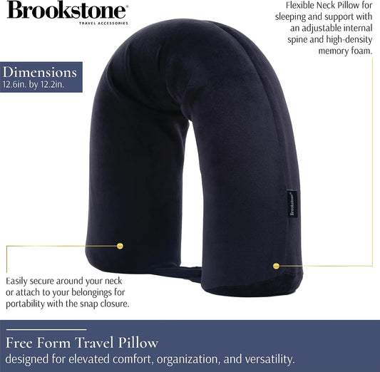 Free Form Travel Pillow Lightweight Flexible Memory Foam Pillow