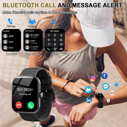 Smart Watch for Women (Answer/Make Call), 1.91"HD Smartwatch with Heart Rate/Sleep Monitor/Pedometer/Calories, 2026 Fitness Watch 110+ Sport Modes IP68 Waterproof Activity Tracker for Android iOS Pink
