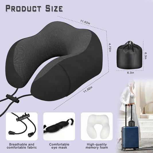 Travel Neck Pillow,Neck Pillow for Sleeping Travel,Airplane, Car, Office