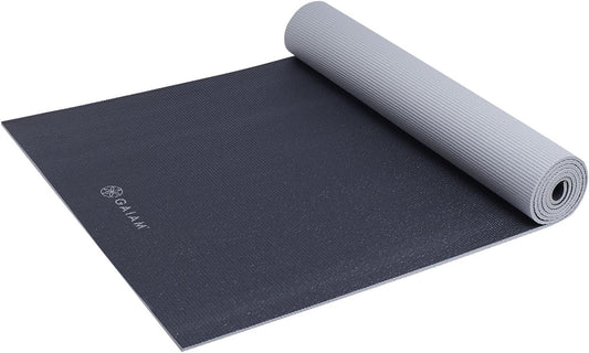 Yoga Mat, Solid Color Non-Slip, 6mm | Dual-Color Reversible | Sticky Non-Slip Surface | 68"L x 24"W | Yoga, Pilates & Floor Workouts