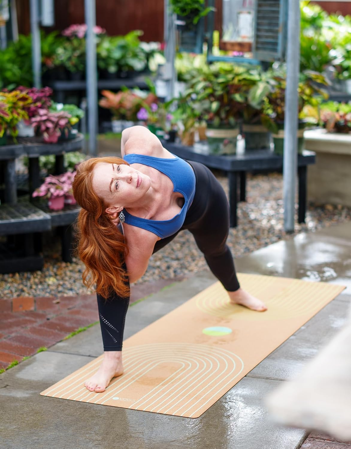 The Cork Yoga Mat | Eco Luxury | Ideal for Hot Yoga, Power, Bikram, Ashtanga, Sweaty Workouts | Studio Quality | Includes Carrying Strap!