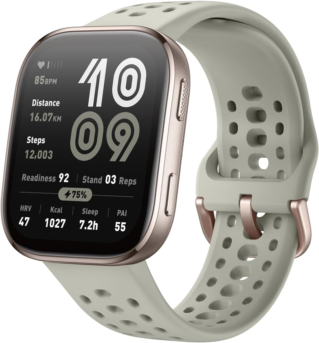 Bip 6 Smart Watch 46mm, 14 Day Battery, 1.97" AMOLED Display, GPS & Free Maps, AI, Bluetooth Call & Text, Health, Fitness & Sleep Tracker, 140+ Workout Modes, 5 ATM Water-Resistance, Black