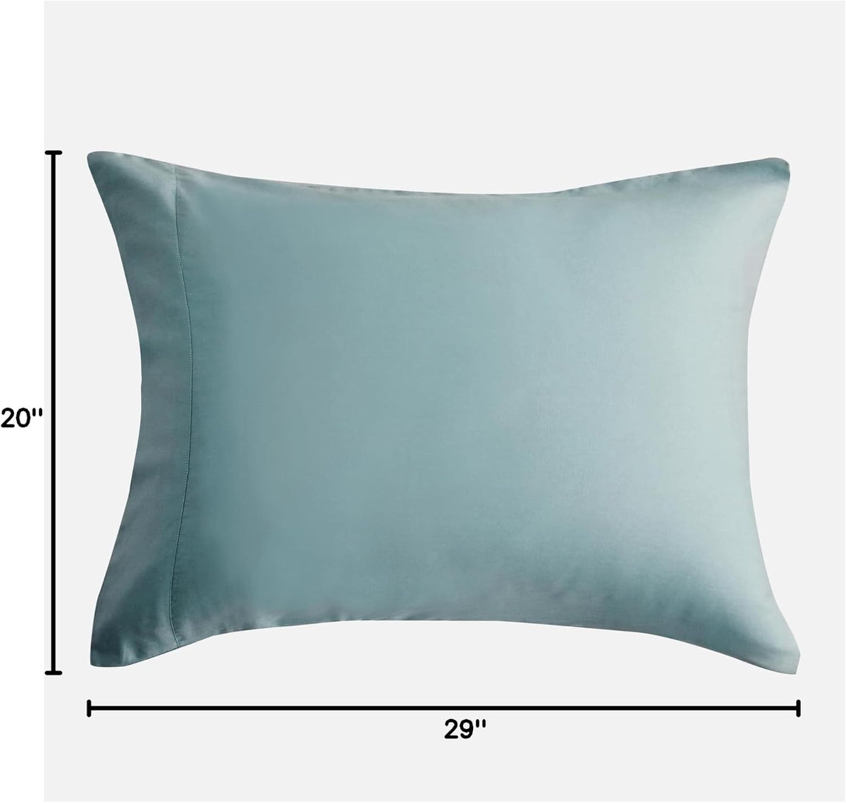 by SIJO Pillowcase Set, 100% Viscose derived from Organically Grown Bamboo, Buttery Soft, Silky, Breathable, Cooling, Oeko-TEX, High GSM, 2-Pack, Envelope Closure (Queen, Forest)