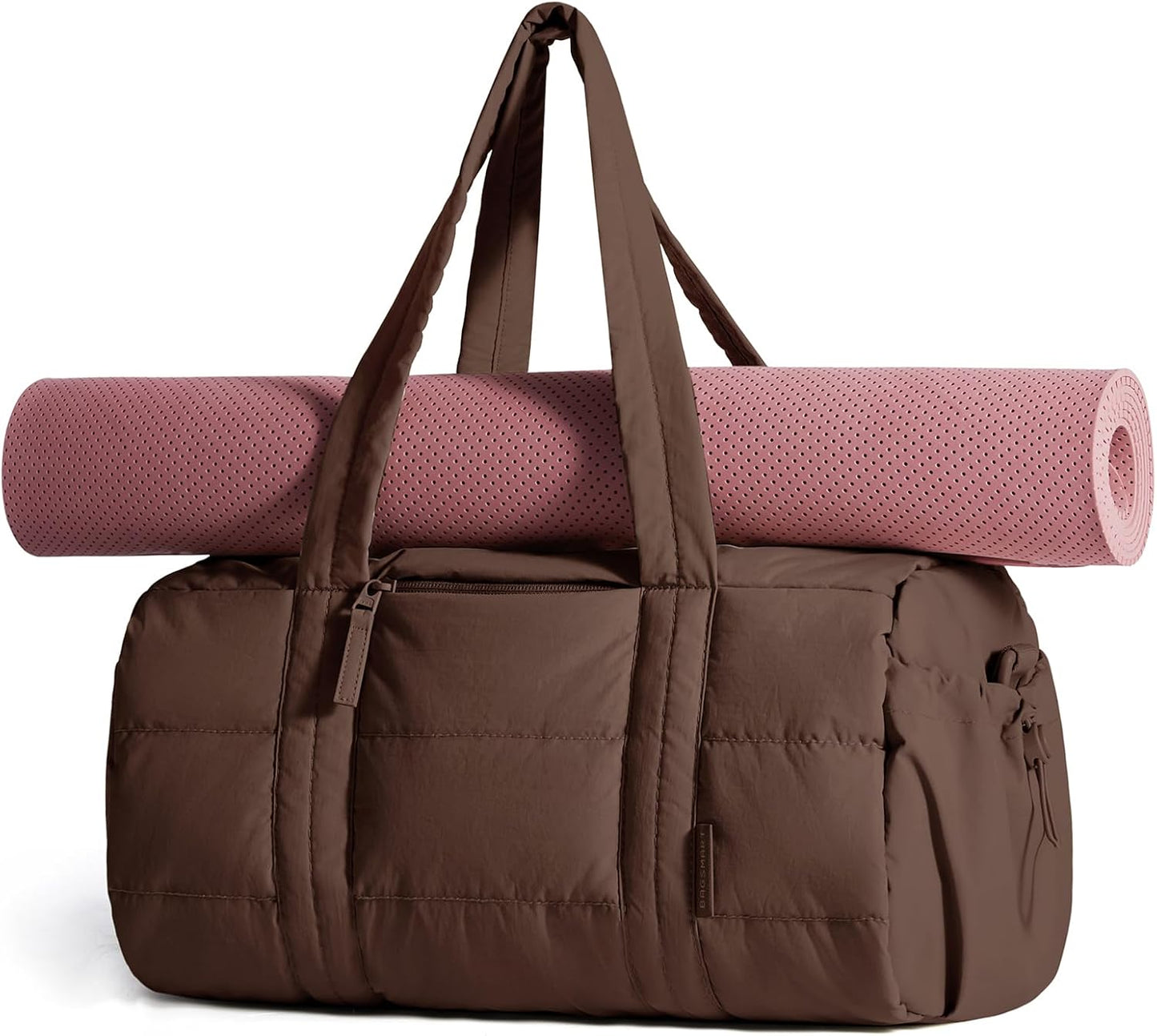 Reiki Gym Bag for Women Puffy Yoga Mat Travel Weekender Duffle Bag | Lint-Resistant Lining, Wet-Dry Pocket & Anti-Slip Mat Loop, Ultra-Light, Roomy for Workout Gear, Water Bottle, Travel, Sports