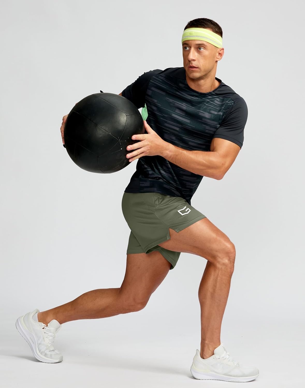 Men's 5"/ 7"/ 9" Workout Running Shorts Quick Dry Lightweight Gym Shorts with Zip Pockets