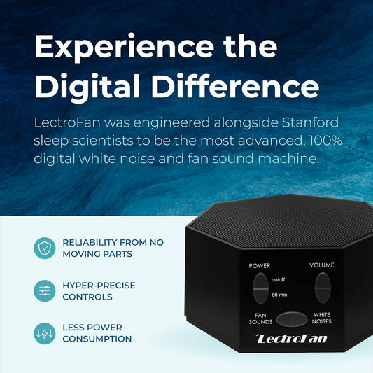 LectroFan Classic Sound Machine, Black