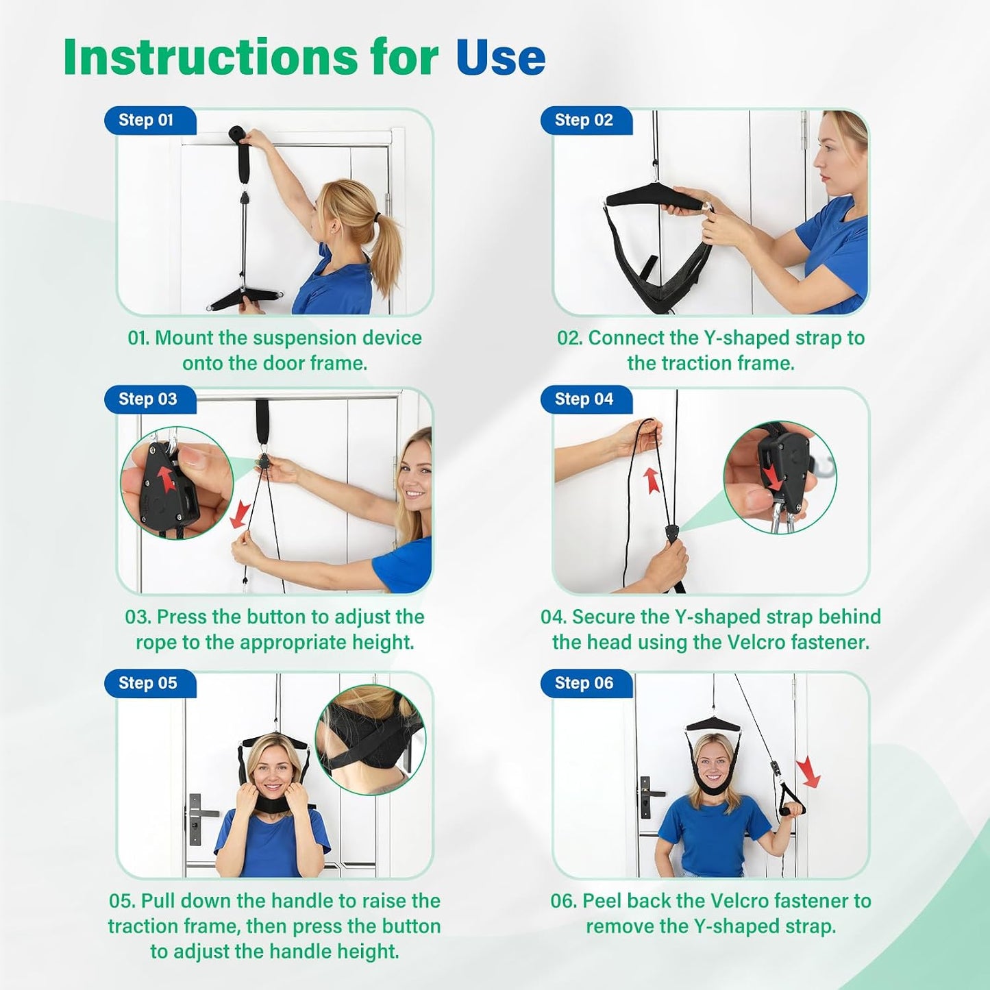 2026 Upgraded Neck Stretcher Cervical, Double Ratchet Neck Traction Device