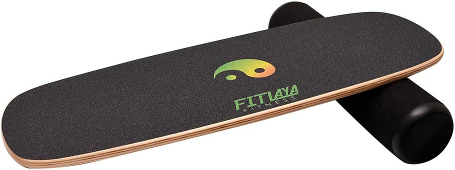 Balance Board Trainer Wooden Training Equipment for Fitness Workout, Hockey, Skateboarding, Surfing and Snowboarding