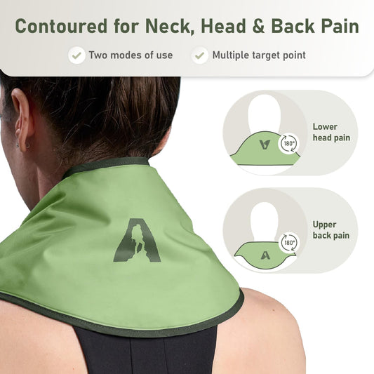 Flexible Neck Ice Pack Wrap 8" x 23", Soft Gel, Hands-Free