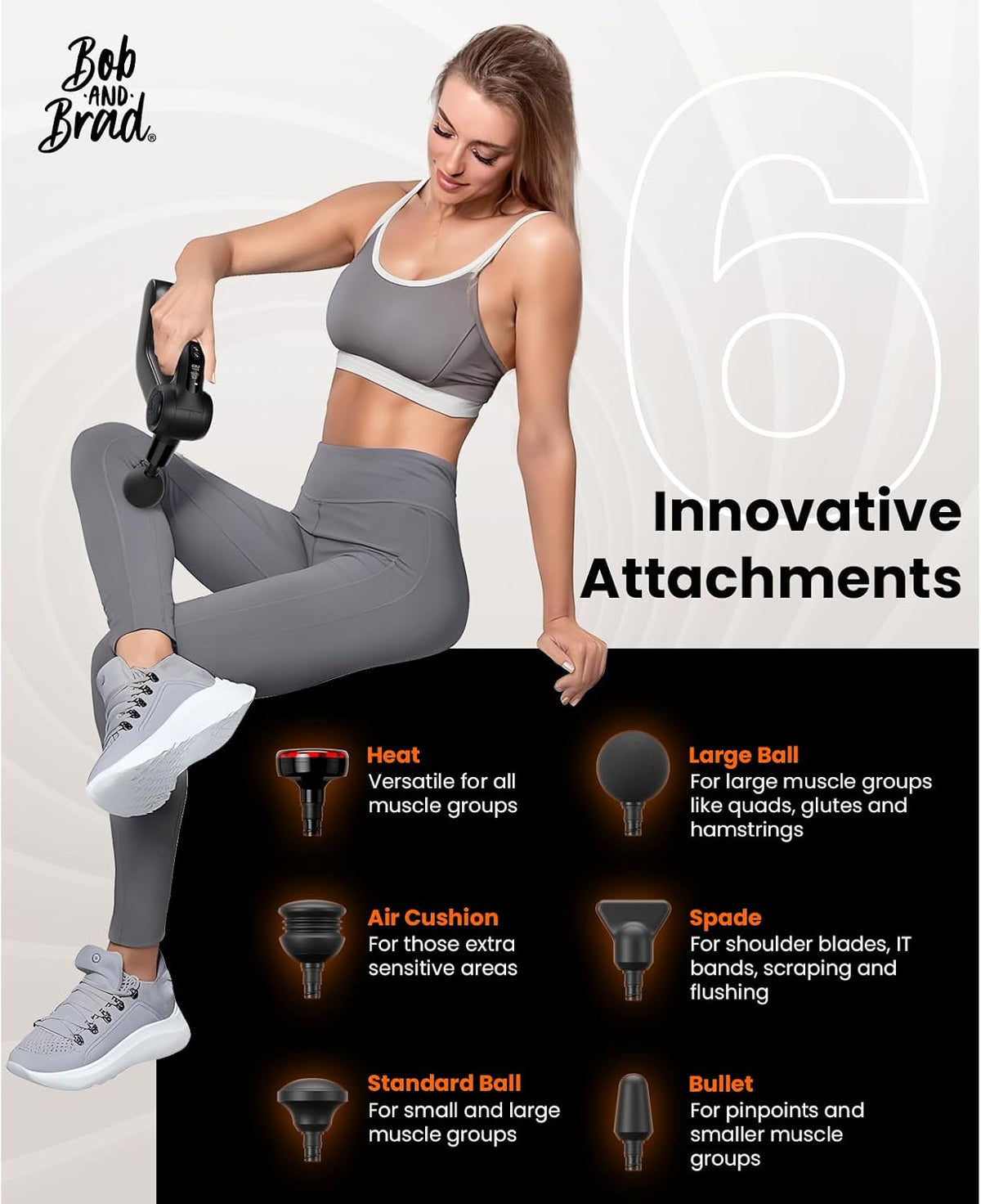 D5 Pro Plus Handheld Massage Gun with Heat, FSA-HSA Eligible Deep Tissue Percussion Massage Gun, Powerful Muscle Massager for Athletes Fitness Workout & Daily Recovery, Birthday Gift