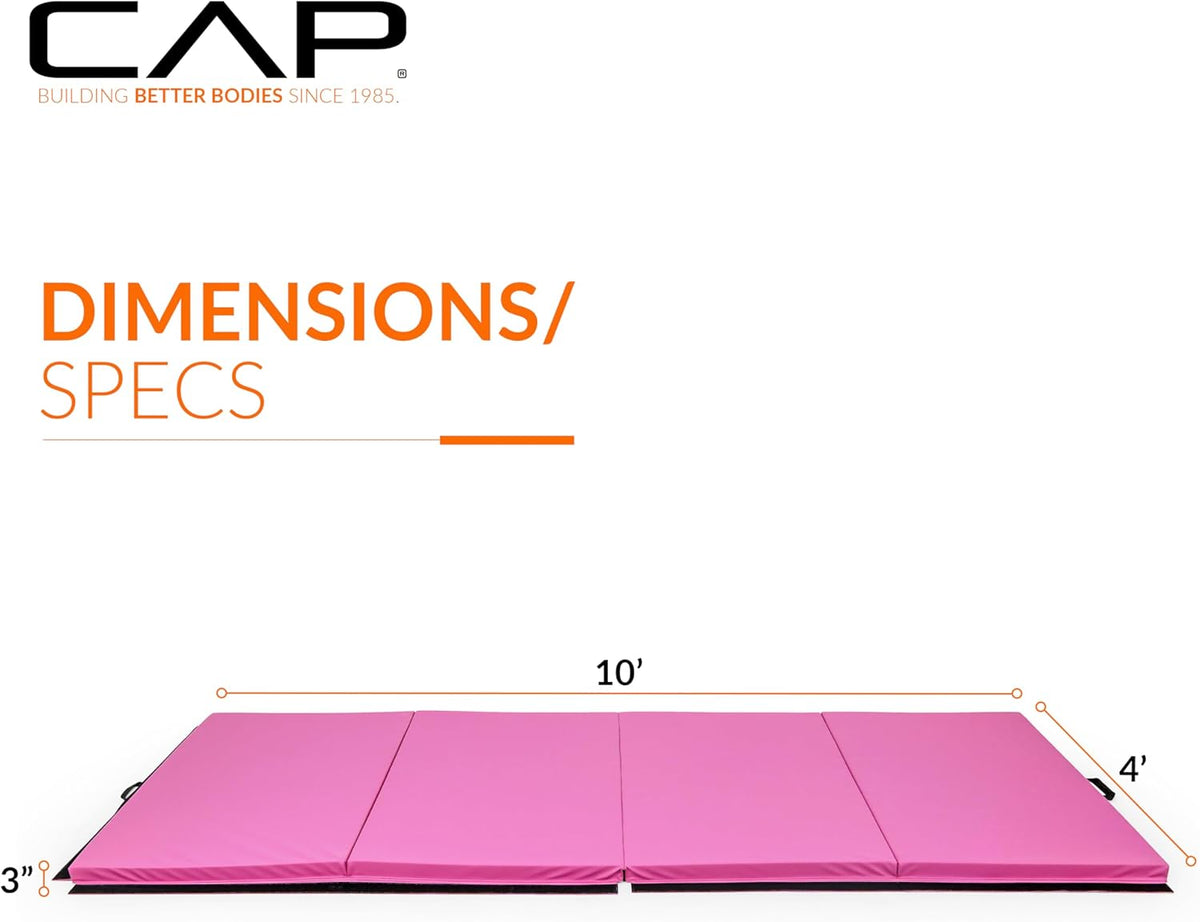 Barbell All Purpose Folding Anti Tear Exercise Training Aerobic Fitness Gym & Gymnastics Balance Mat | Multiple colors