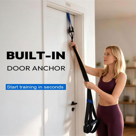 Suspension Straps with Built-in Door Anchor, 700 lb Capacity