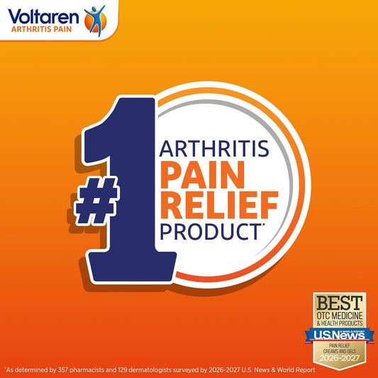 Arthritis Pain Gel, Diclofenac Pain Relief Cream, 100 g, 2 Pack
