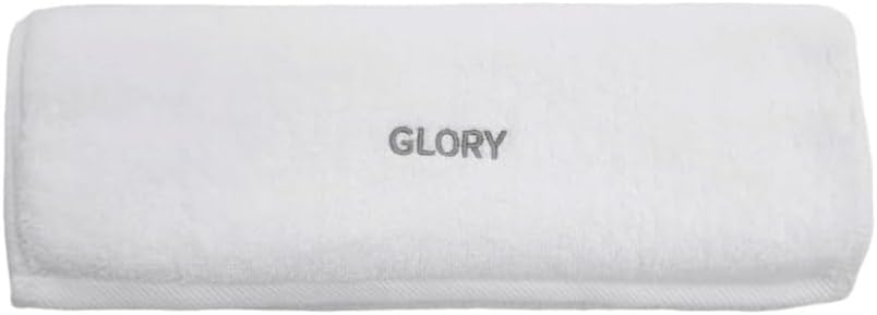Glory Gym Towel - 100% Organic Cotton - Soft and Absorbent for Gym, Yoga, spa Dimensions (29.52 X 13.78 inch) 570 GSM (White)