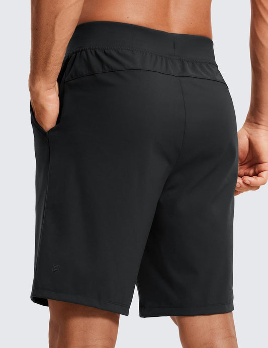 4-Way Stretch Workout Shorts 9" | Wrinkle-Free, Premium Soft, Casual, Pockets, for Men