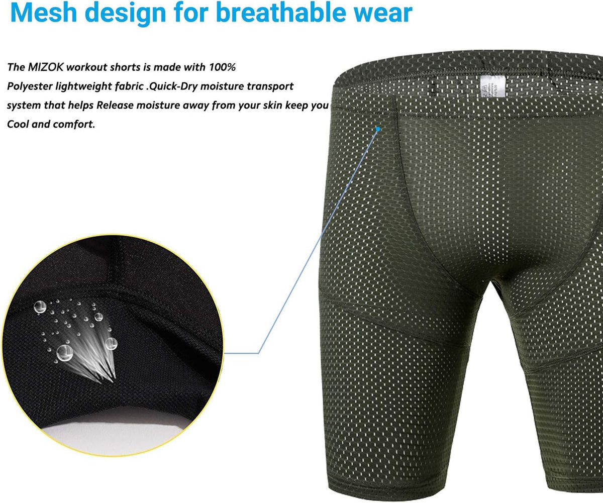 Men's Tight Yoga Mesh Training Bodybuilding Gym Workout Shorts Jammer Swimsuit