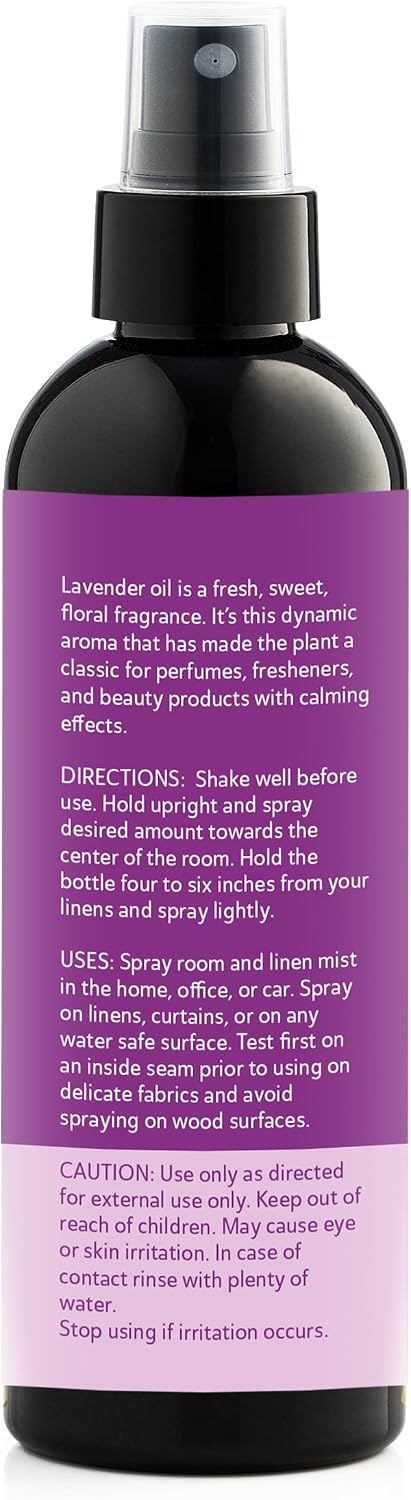 All-Natural Extra Strength Lavender Spray for Sleep - Room & Linen Spray for Pillows and Sheets 4 Fl Oz.