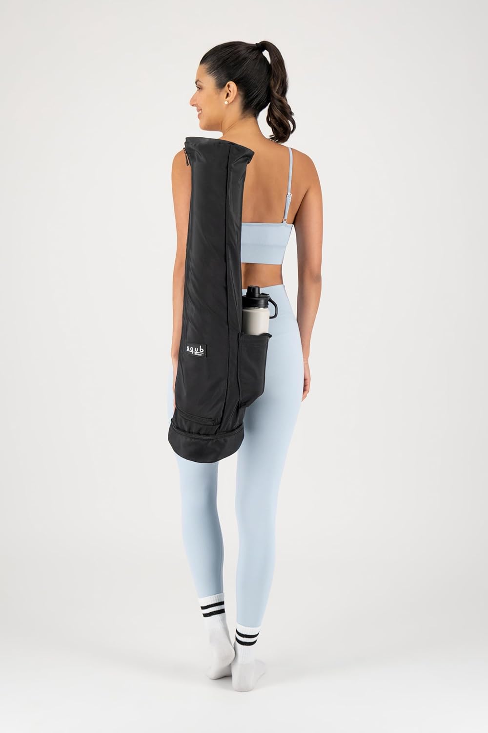 Yoga Mat Bag – Crossbody Gym Bag for Women & Men, Waterproof Travel Carrier Fits Thick Yoga Mat, Multi Pocket Storage with Strap Holder, Shoulder Carry for Fitness Pilates Exercise