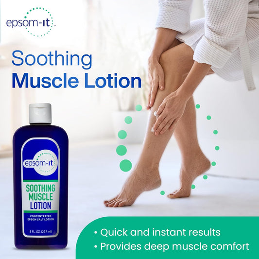 Soothing Muscle Magnesium Lotion, Epsom Salt, Arnica Cream, 1-Pack