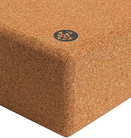 Yoga Block - Fine-Grain Block, Yoga Equipment, Home Gym Accessory, Pilates Tool, Lightweight for Travel, Extra Firm Workout Accessory with Comfortable Edges