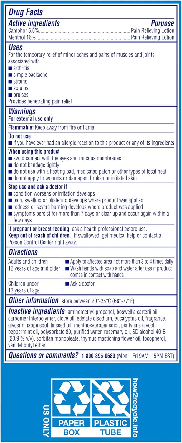 AleveX Topical Pain Relief Lotion with Rollerball Applicator - Long Lasting Arthritis and Muscle Pain Relief, 2.5 oz