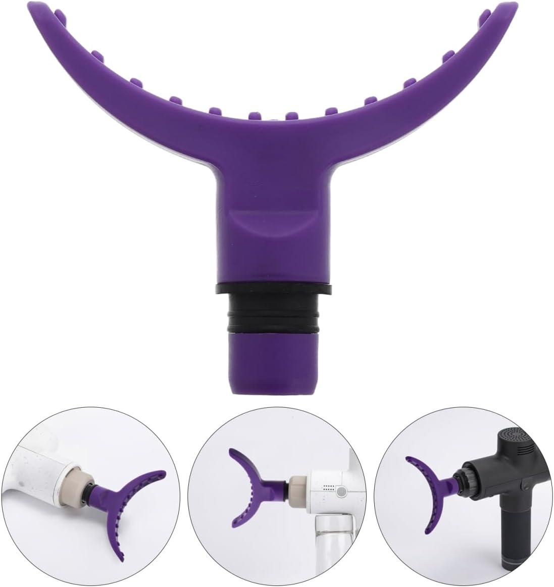 Replaceable Heads Soft Percussion Attachment for Deep Tissue Muscle Relief Back and Leg Relaxation Easy to Use Replacement Accessory