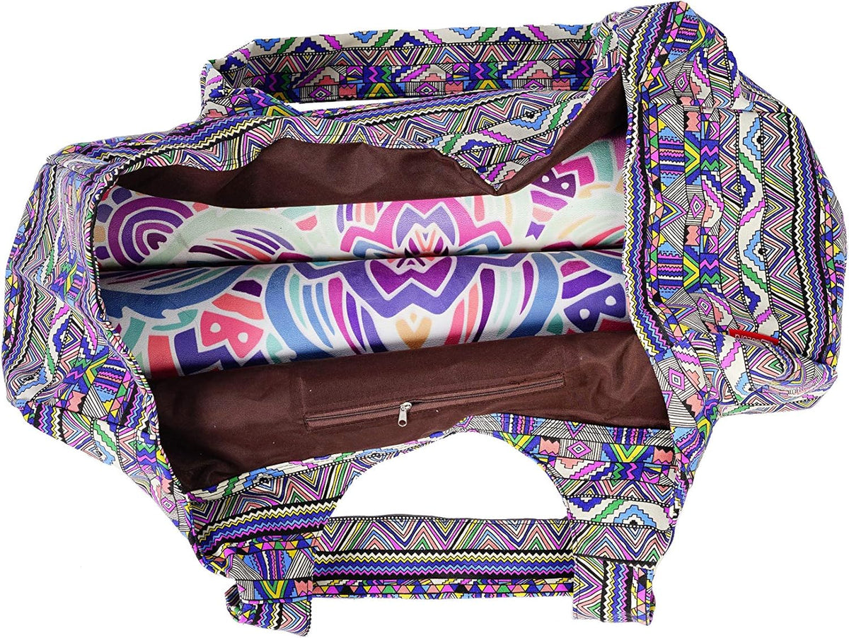 Yoga Mat Bag Large Yoga Mat Tote Sling Carrier with Pockets Fits Mats with Multi-Functional Storage Pockets Light and Durable