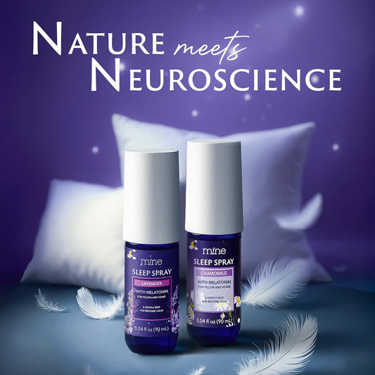 Lavender Sleep Spray with Melatonin - Natural Pillow Mist for Deep Sleep - Calming Lavender Linen Bed Spray for Adults, Gifts for Teen Girls and Women