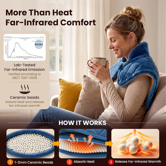 Weighted Heating Pad for Shoulders and Upper Back