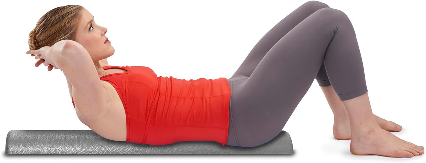 Silver AXIS Foam Roller - Moderate Density, Eco-Friendly, Durable Foam Roller for Physical Therapy and Exercise, Deep Tissue Muscle Relief, and Workout Recovery (36-Inch Round)