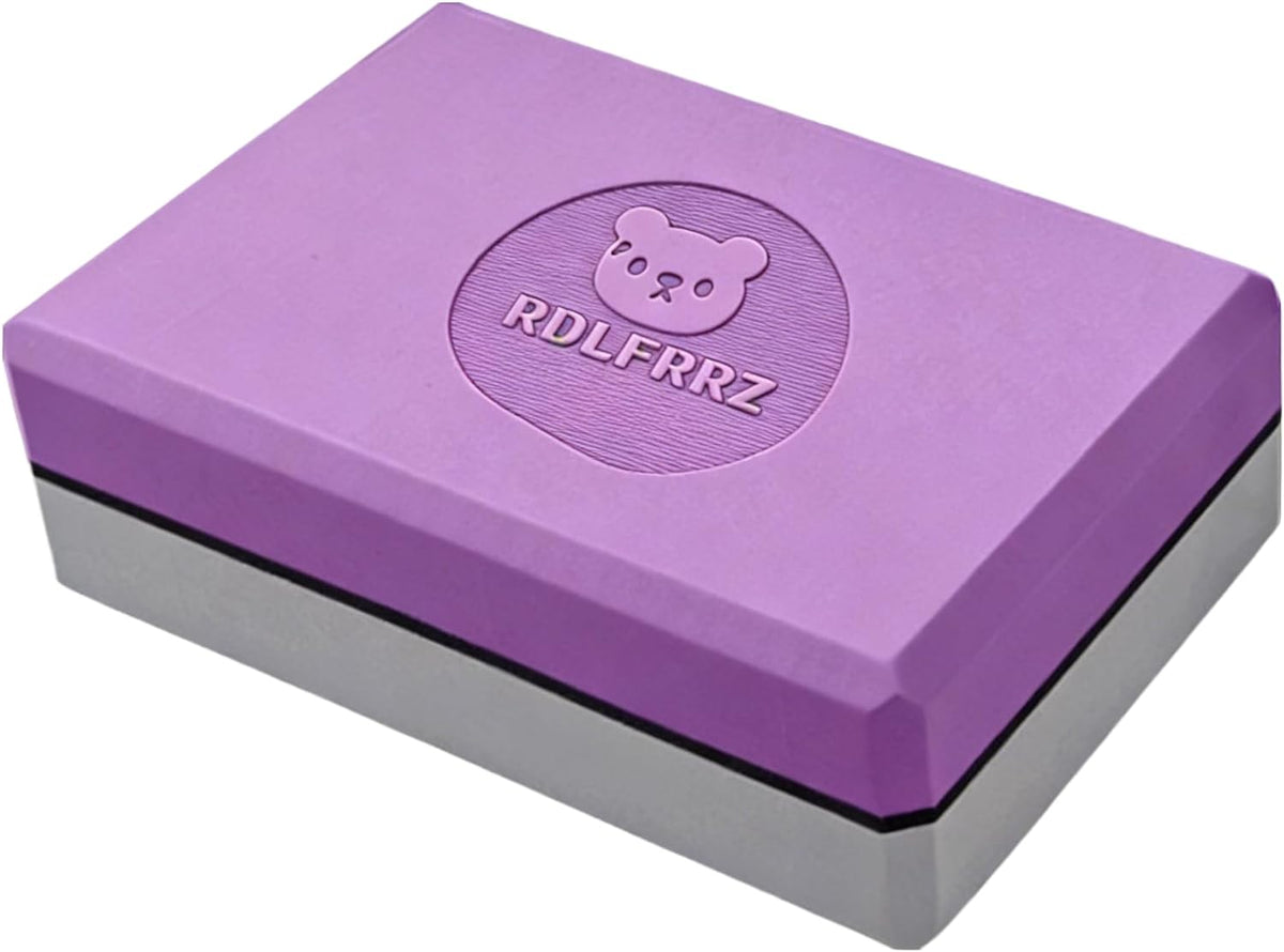 Premium Yoga Blocks - Non-Latex EVA Foam with Non-Slip Grip & Beveled Edges - Multiple Colors Available - Ideal for Yoga, Pilates, Meditation - Boost Stability, Balance and Deep Stretching