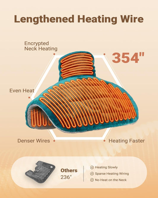 Graphene-Infused Heating Pad for Neck, Shoulders & Back