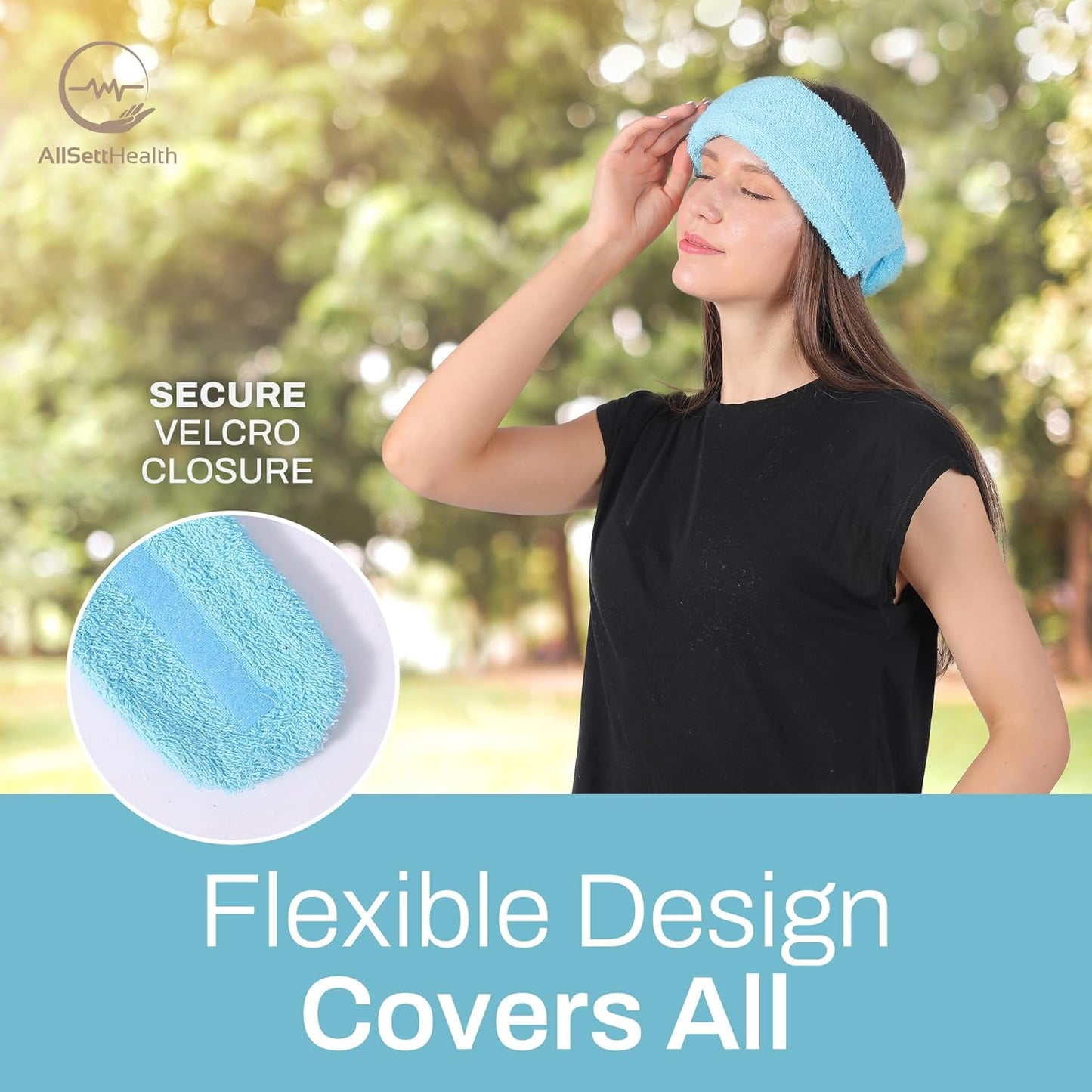 Ice Pack for Neck and Shoulders, Neck Ice Pack Wrap with 2 Reusable Packs