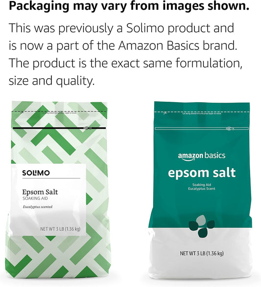 Epsom Salt Soaking Aid, Eucalyptus Scented, 3 Pound