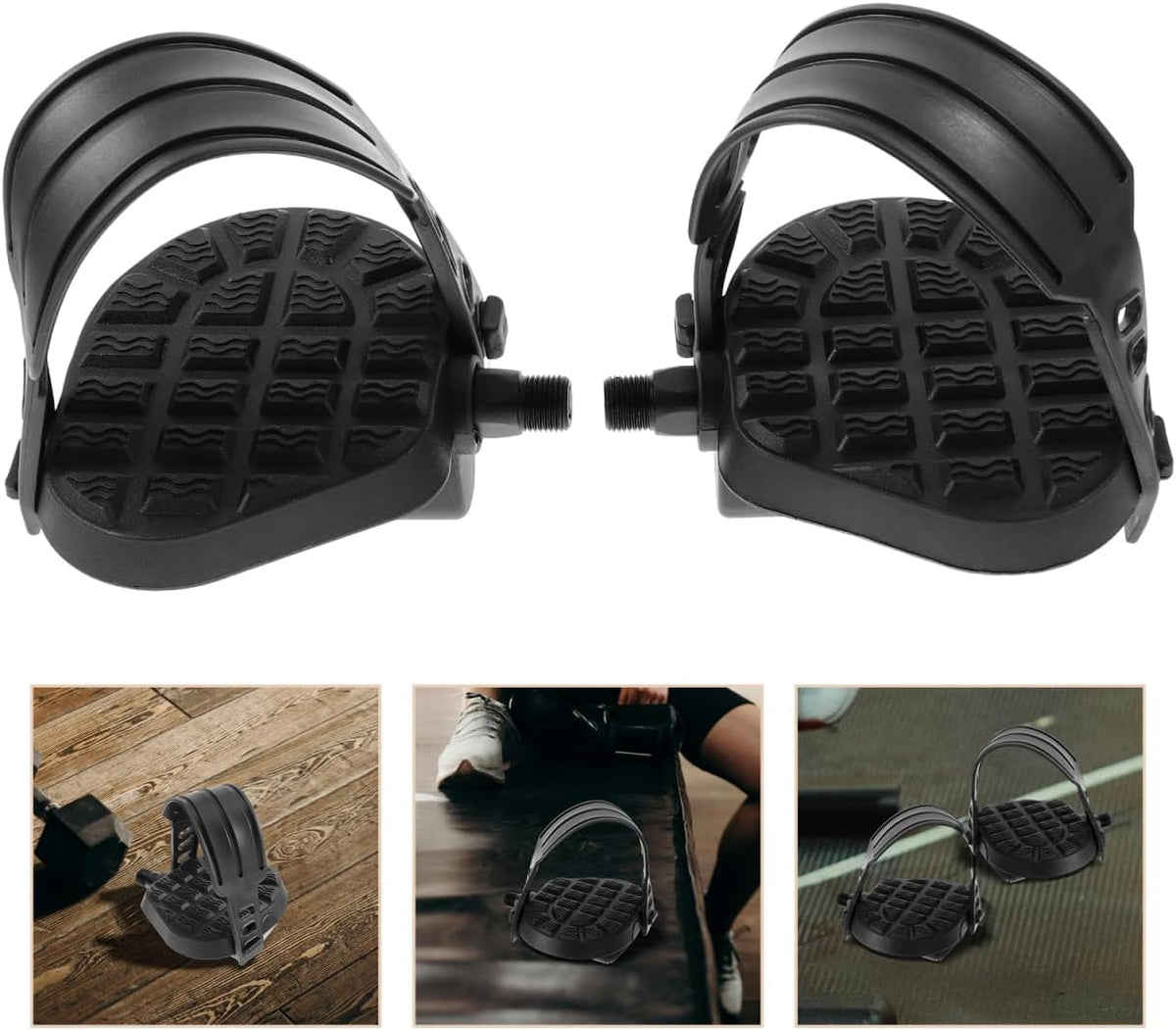 Replacement Bike Pedal Plates Exercise Bike Pedals for Exercise Cycle Home or Gym