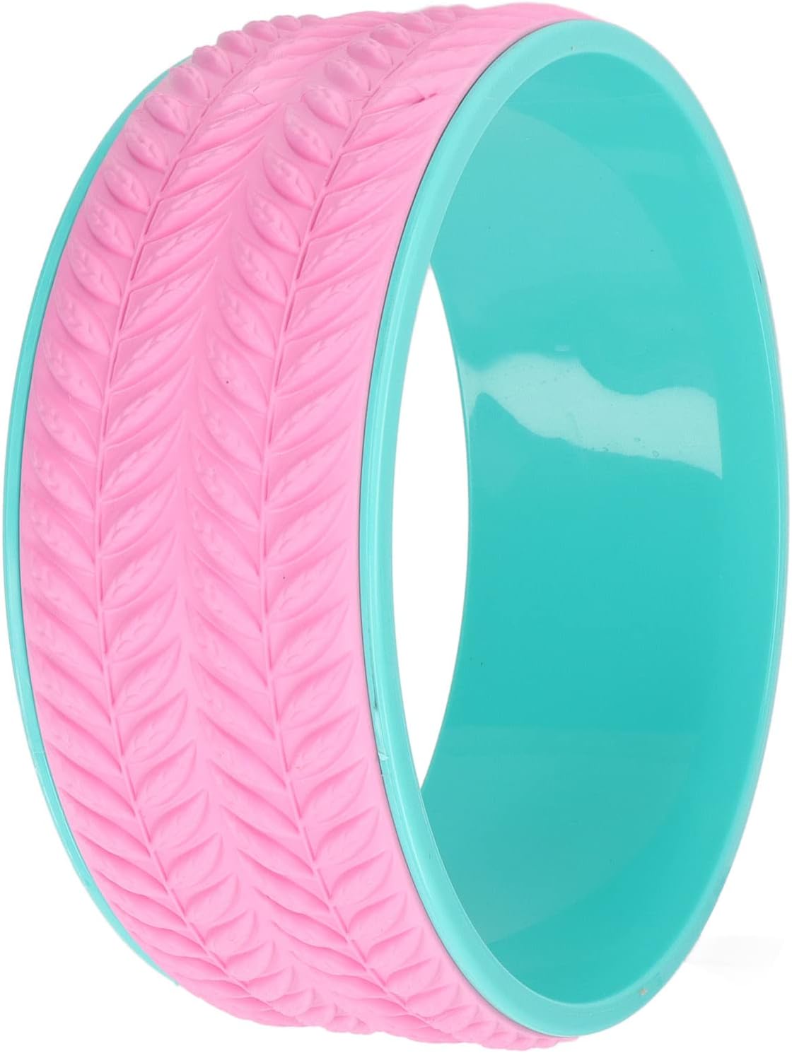 Yoga Wheel Yogas Roller Yoga Back Roller for Core Strengthening Back Massage Posture Correction with Non Slip Supports