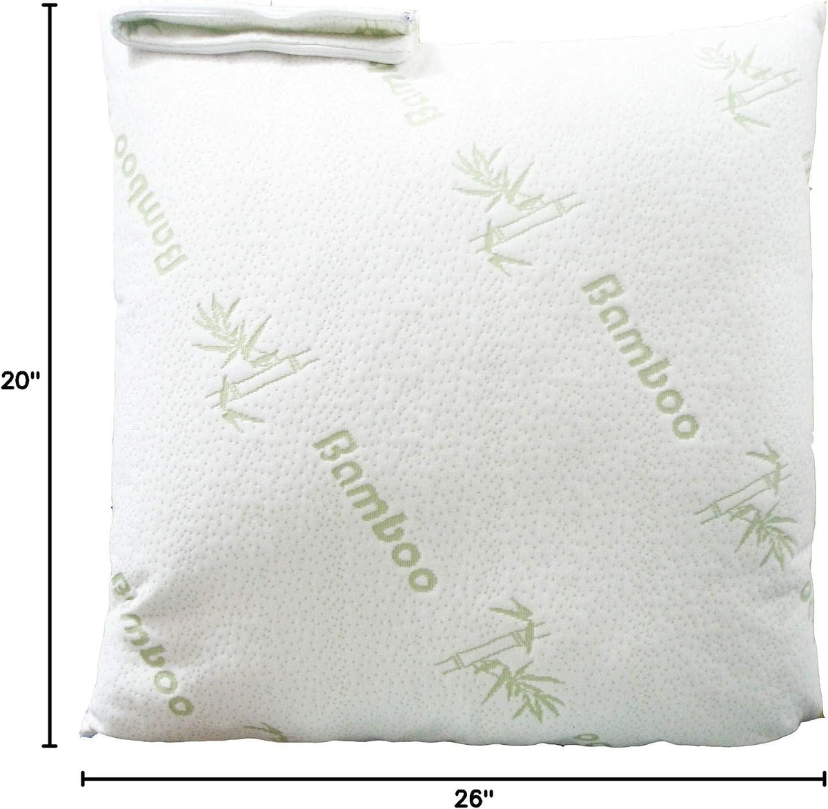 Cloud-Like Pillow Protectors with Zipper Standard Size - Breathable Cooling Pillow Covers for Hot Sleeprers - 100% Resistant to Stains, Dust & Dirt (White 2-Pack)