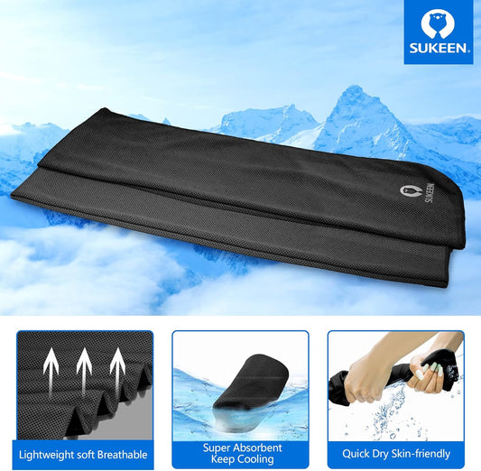 4 Pack Cooling Towels (40"x12") for Neck and Face Instant Cooling