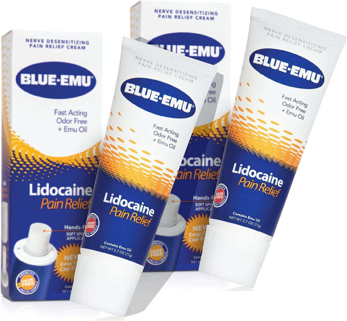 Lidocaine Pain Relief Cream for Numbing Relief, 2.7 oz, 1 Pack