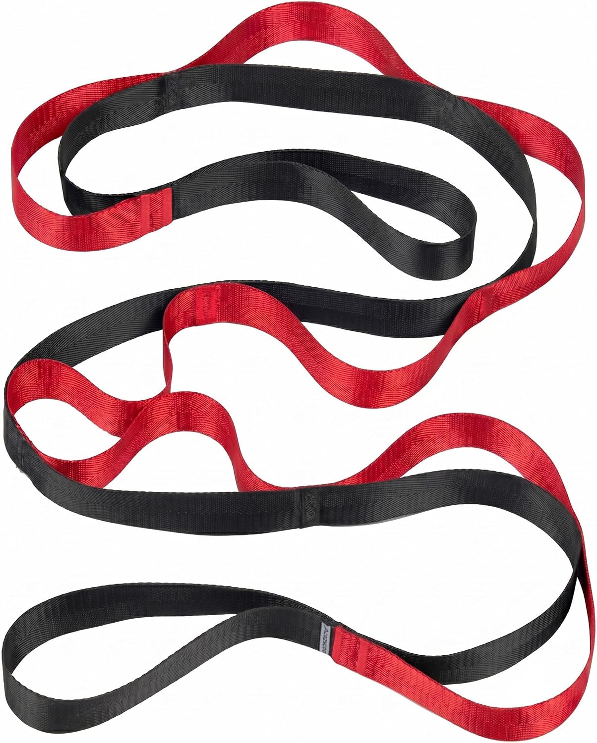 Stretching Strap with Loops for Physical Therapy,Yoga Strap for Stretching,Home Workout,Pilate & Flexibility Training,Non-Elastic Exercise Stretch Band for Hamstring,Leg Stretcher Belt,Flexibility Fascia