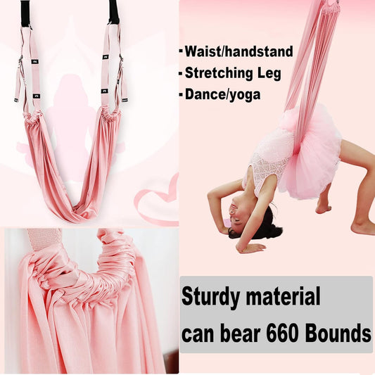 Leg Stretcher Strap, Backbend Training Belt with Door Anchor, Flexibility Trainer Stretching Equipment Assist Stretch Strap for Fitness Gymnastics Dance Aerial Yoga Ballet