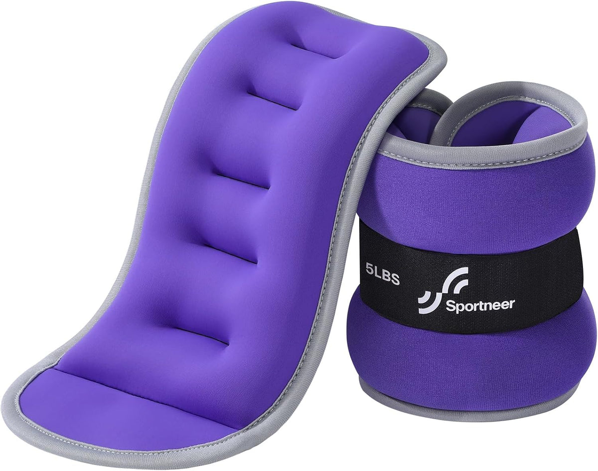 Ankle Weights Wrist Weights Pair of 1/2/4/6/10 LBS for Men Women Kids Strength Training Wrist and Ankle Weights Set with Reflective Strips for Dancing Running Walking Fitness Workout Gym