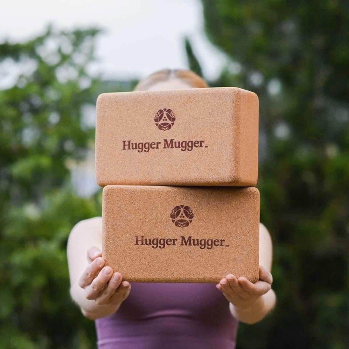 Cork Yoga Block - Naturally Grippy Texture, Durable, Made from Renewable Cork, Rounded Edges for Comfort, Great for Sweaty Hands BL-CORK