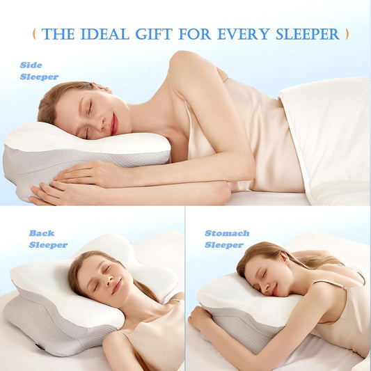 Cooling Gel Pillows for Neck and Shoulder,Cervical Pillow Cozy Sleeping
