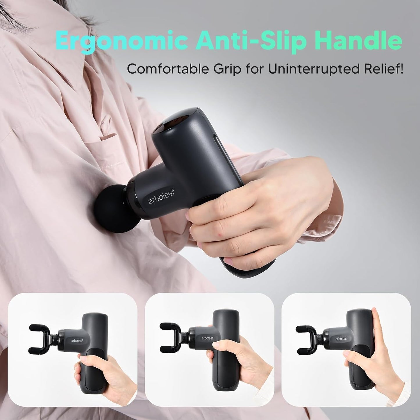 Mini Massage Gun, Deep Tissue Percussion Massager Back Pain Relief