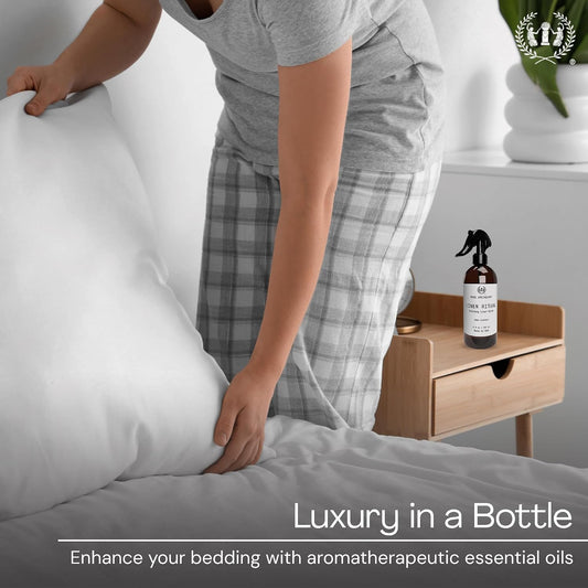 Pillow Ritual - Aromatic, Calming and Relaxing Pillow Mist, Linen and Fabric Spray - Infused with Natural Aromatherapy Essential Oils - 4 oz, Fleur du Lavender