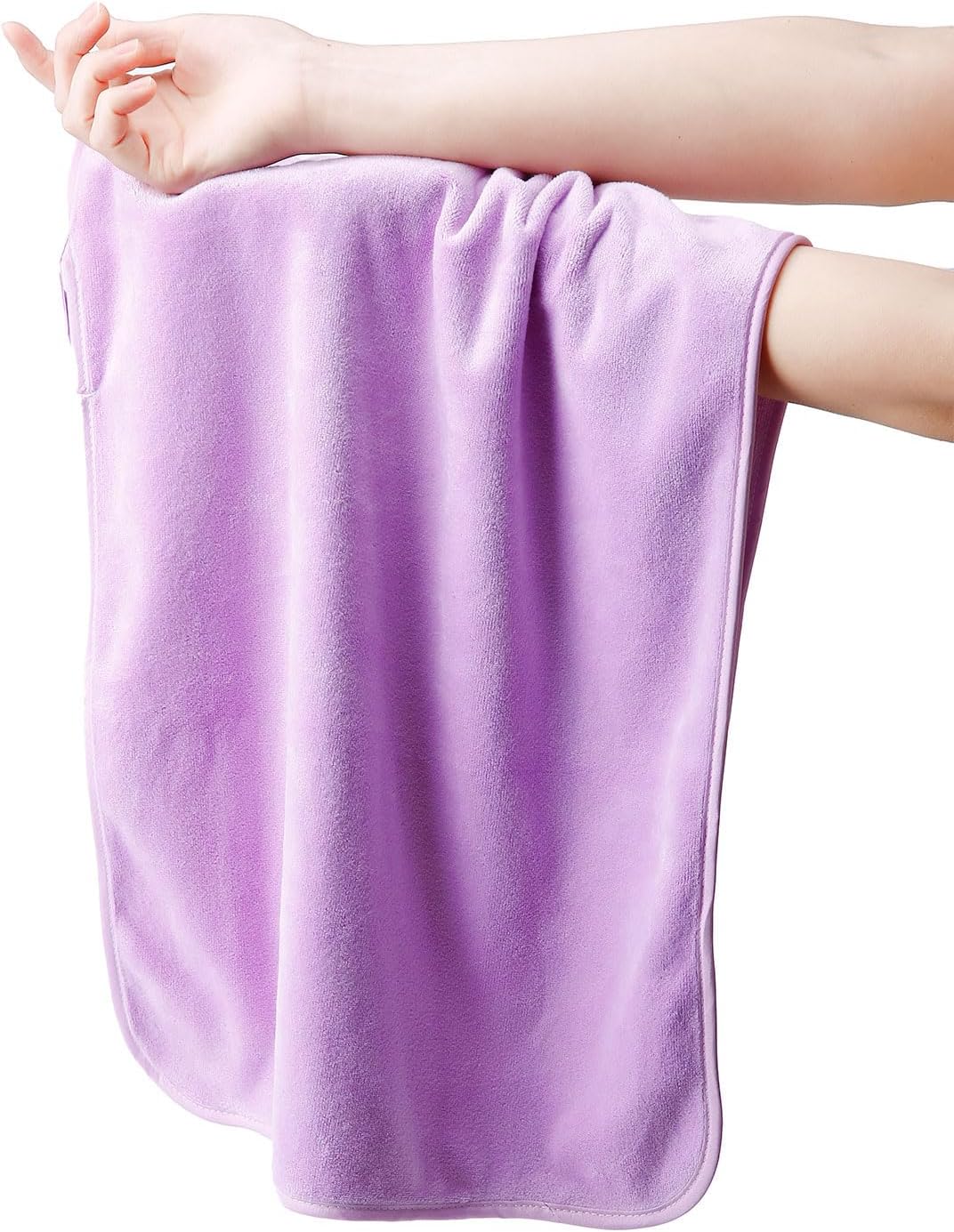 Microfiber Gym Towels Bigger Size Super Soft for Exercise Fitness, Sports, Workout, 380-GSM 15-Inch x 31-Inch Quick-Drying Towels (3 Pack, Grey+Blue+Purple)
