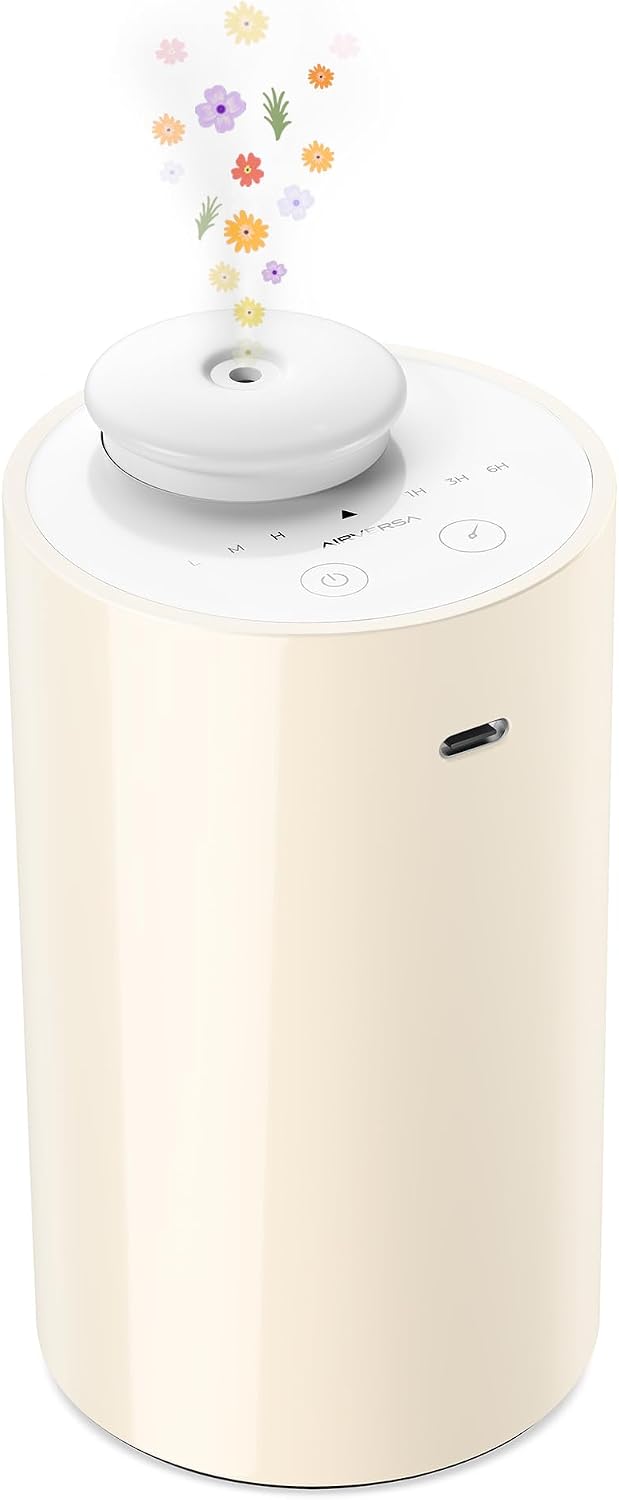AN6 Waterless Diffuser for Essential Oil for Home, Room, Black