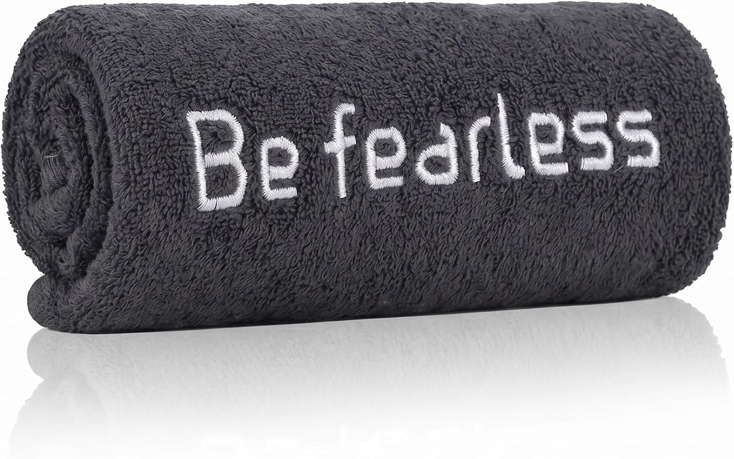 36 Pcs Microfiber Gym Towels for Exercise Fitness Bulk 32 x 16 Inch Soft Quick-Drying Sweat Absorbent Yoga Towel for Women Men Be Fearless Sport Towel for Cycling, Swimming, Workout, Camping