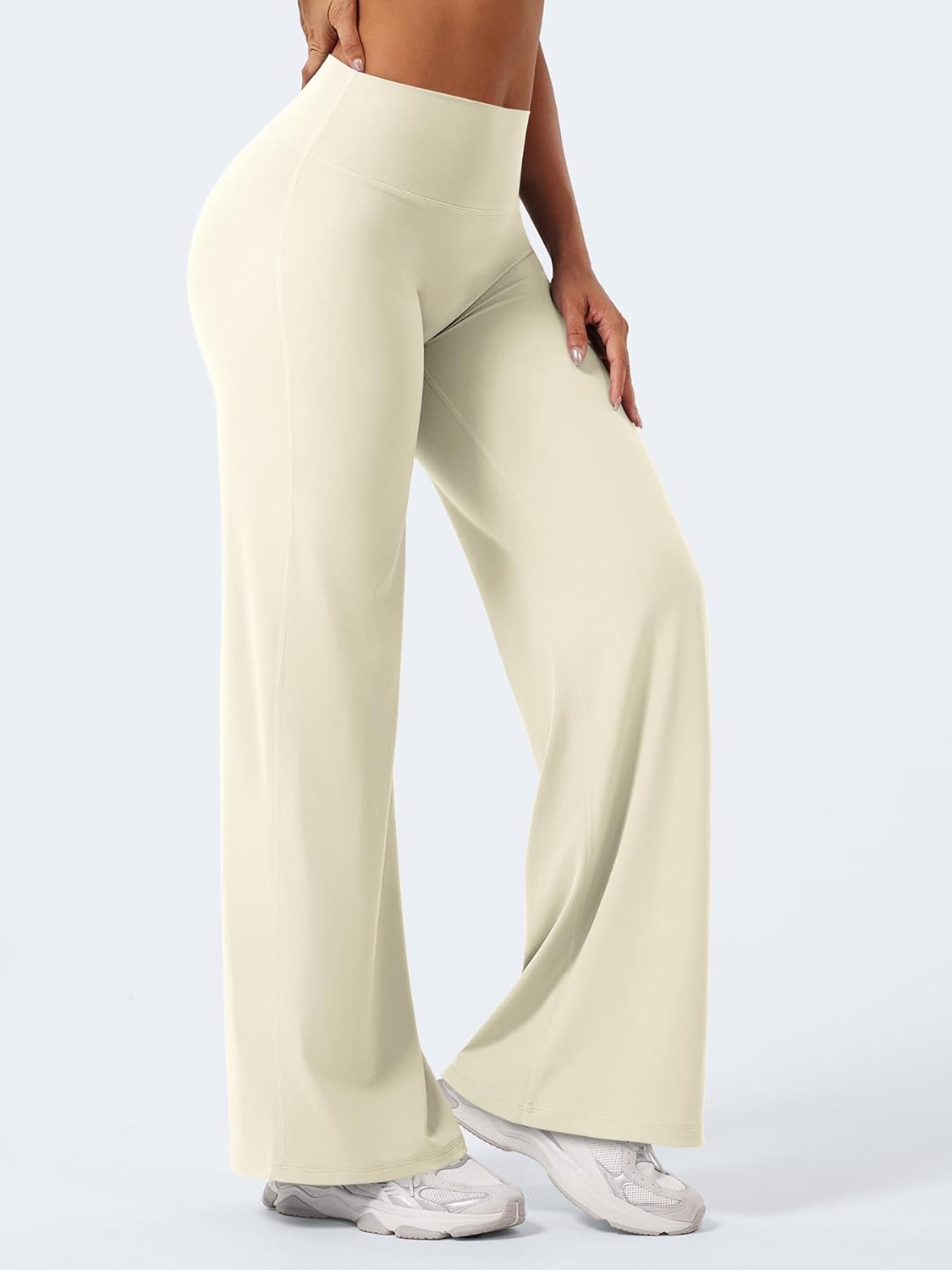 Ease Workout Leggings Womens No Front Seam Straight Leggings 29"/ 31.5"/ 33"/ 35" High Waist Buttery Eddiy Yoga Pants - Colors A